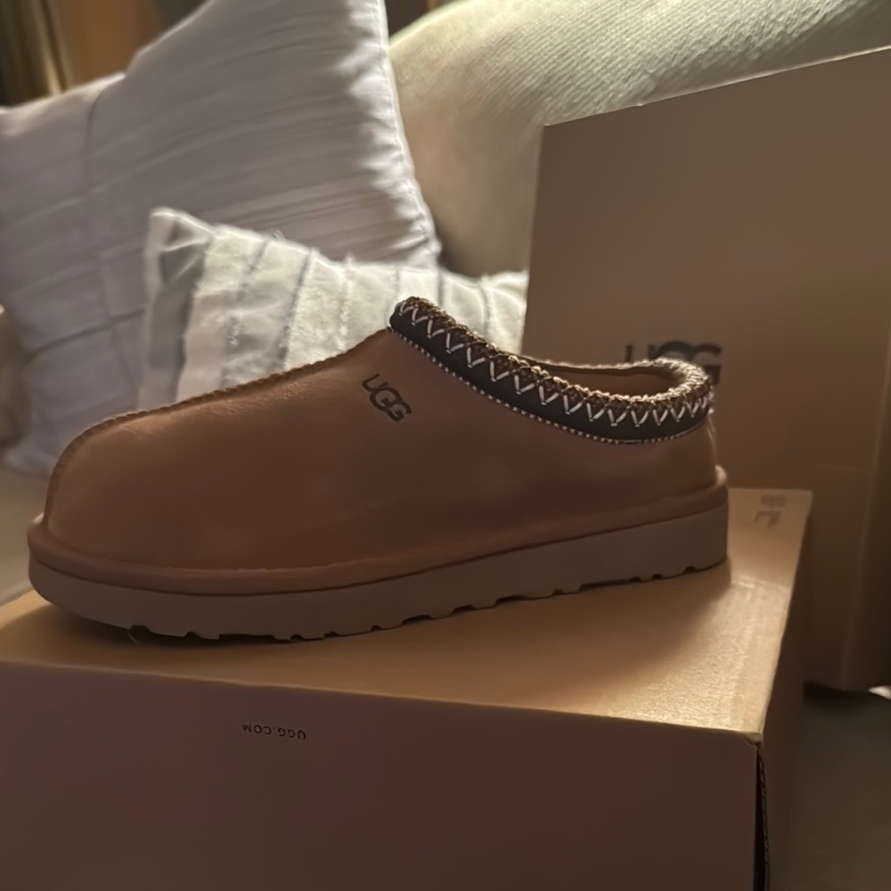 UGG Tan Slip-On Slippers